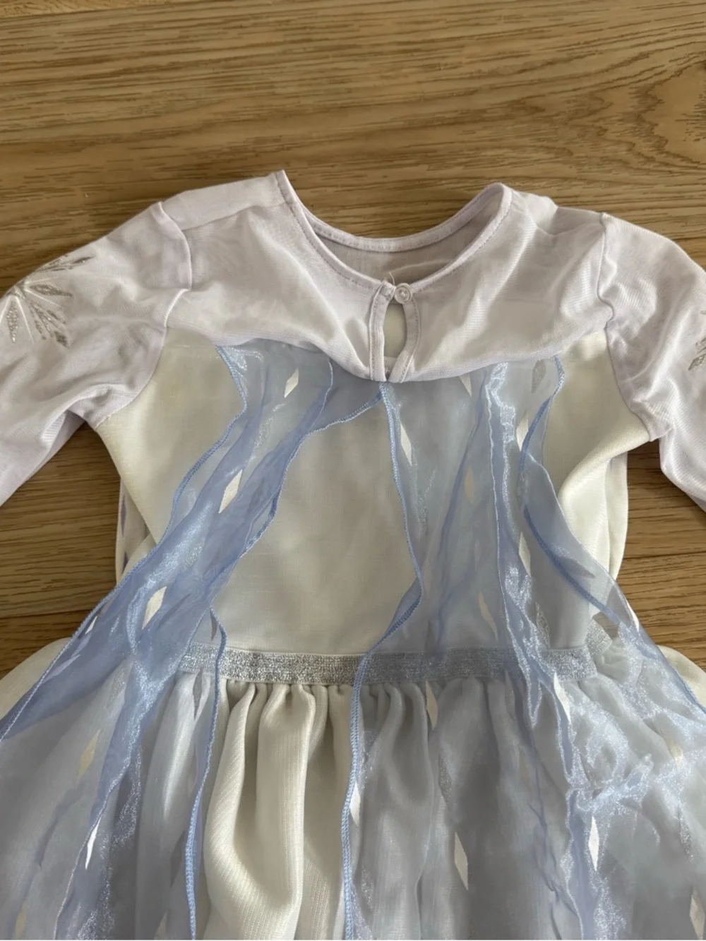Disney White and Purple Elsa Ice Princess Costume Dress